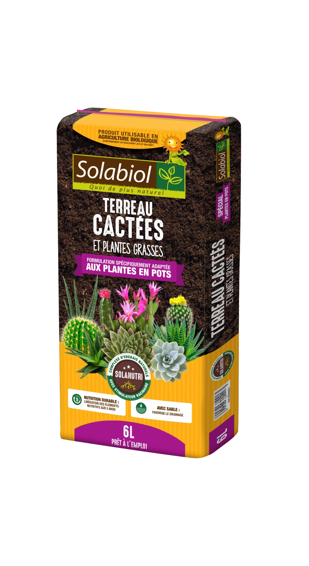 Solabiol Tercac6 | Terreau Cactées Et Plantes Grasses | 6l | Croissance Vigoure 3 Solabiol Tercac6 | Terreau Cactées Et Plantes Grasses | 6l | Croissance Vigoure