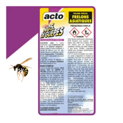Lot De 2 Aérosol Acto Spécial Nids De Guepes - Efficacité Professionnelle - Volu -Magasin De Fournitures De Jardin 225bd653dc217e6f