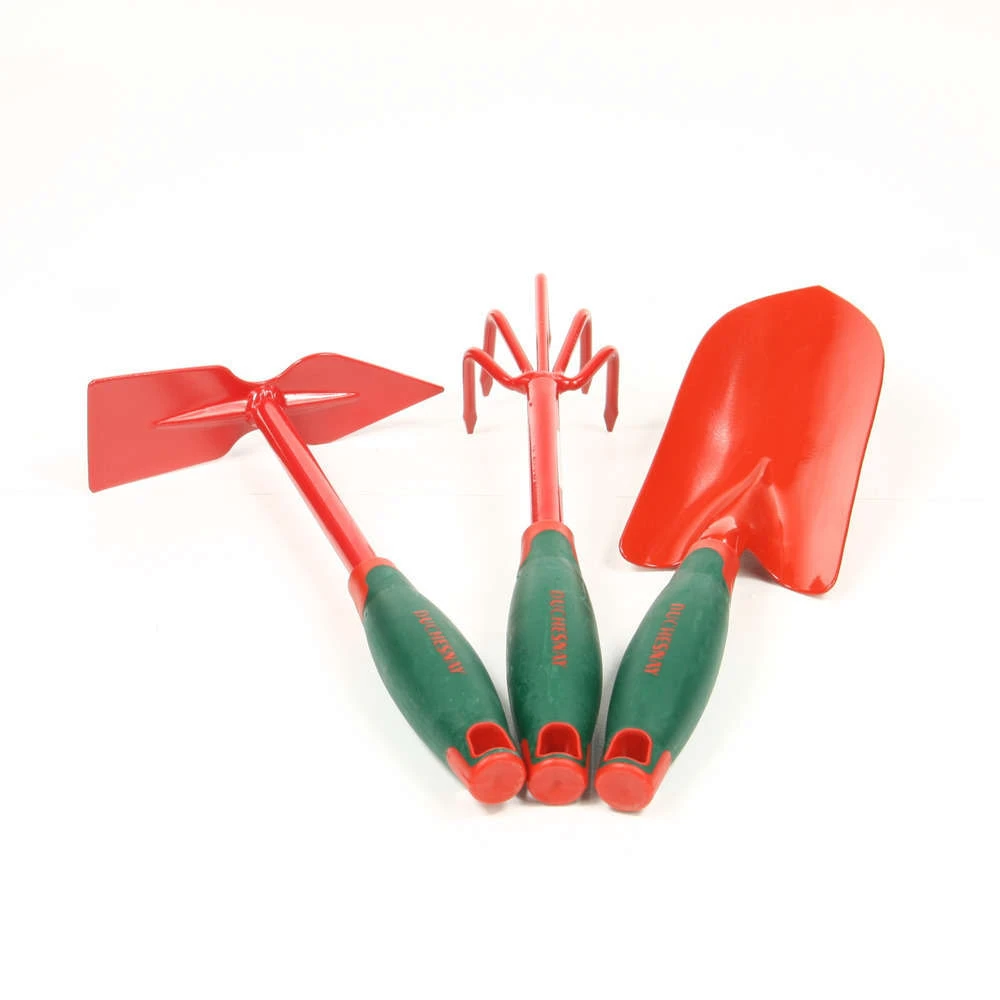Lot 3 Outils à Fleurs: Petite Pelle, Griffe Et Serfouette 3 Lot 3 Outils à Fleurs: Petite Pelle, Griffe Et Serfouette