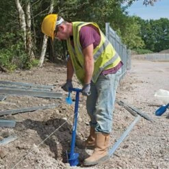 Tarière Pour Poteau 1070 X 155 Mm Bleu 24414 -Magasin De Fournitures De Jardin 630d1e7b9cca15.35833887