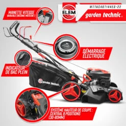 Tondeuse Thermique Autotractée 144.3cc - 46cm Avec Démarrage électrique -mulchin 9 Tondeuse Thermique Autotractée 144.3cc - 46cm Avec Démarrage électrique -mulchin -Magasin De Fournitures De Jardin 63c13674a626f1.70735366