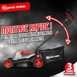Tondeuse à Gazon électrique 1500w - Largeur De Coupe 37cm - Elem Garden -Magasin De Fournitures De Jardin 63c1367c58e075.74982710