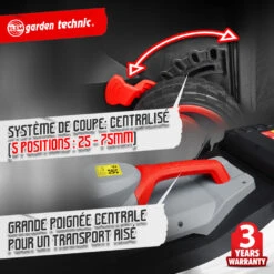 Tondeuse à Gazon électrique 1500w - Largeur De Coupe 37cm - Elem Garden -Magasin De Fournitures De Jardin 63c1367c5ec8b2.44512653