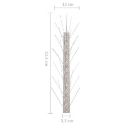 VIDAXL Ensemble De 6 Pointes à 5 Rangées Contre Oiseaux Inox 3 M -Magasin De Fournitures De Jardin 63d3a84baba692.49374870