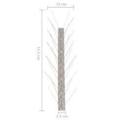 VIDAXL Ensemble De 6 Pointes à 4 Rangées Contre Oiseaux Inox 3 M -Magasin De Fournitures De Jardin 63d3a855293f76.83678490