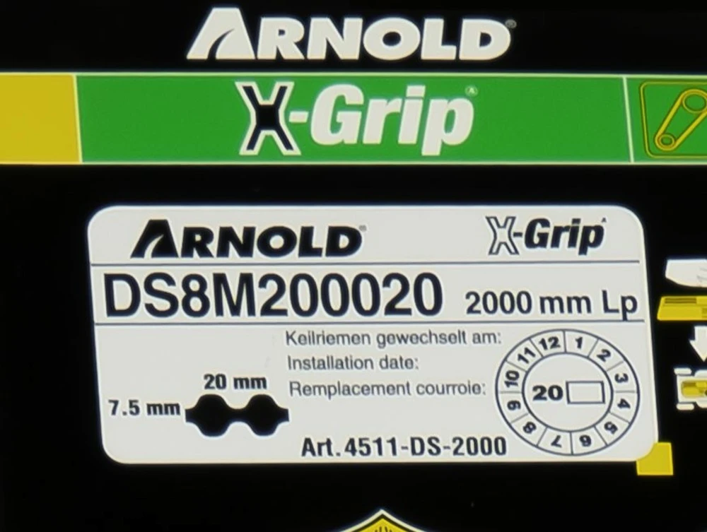 Courroie Dentée Trapézoïdale X-grip De Type 20ds8m2000 4 Courroie Dentée Trapézoïdale X-grip De Type 20ds8m2000 – Image 2