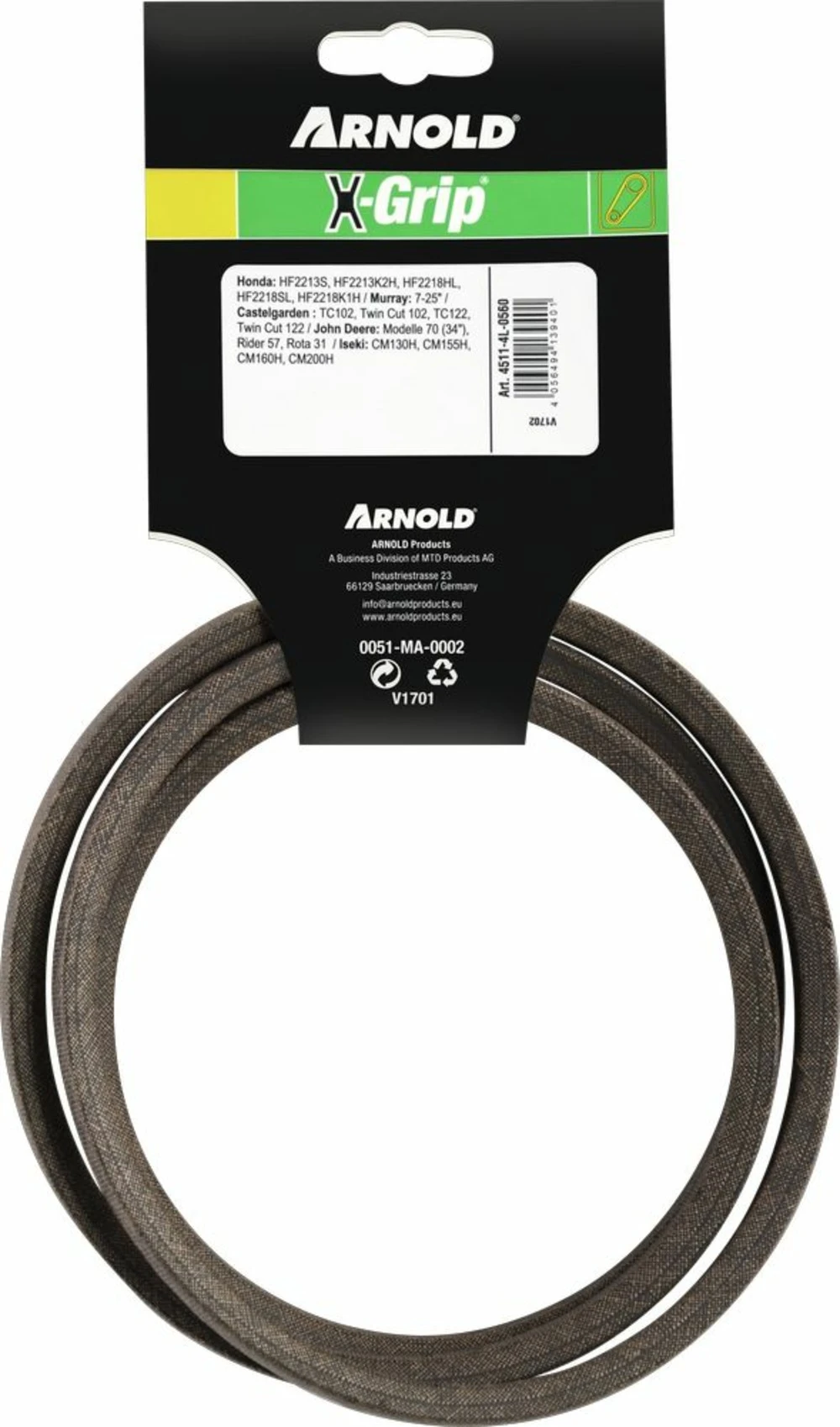 Courroie Trapézoïdale X-grip V De Type 4l560 4 Courroie Trapézoïdale X-grip V De Type 4l560 – Image 2