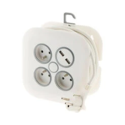 Enrouleur Domestique 7m - 3 Prises 2p+t 16a + 2x Usb -Magasin De Fournitures De Jardin 645b90a5d79ae9.46618976