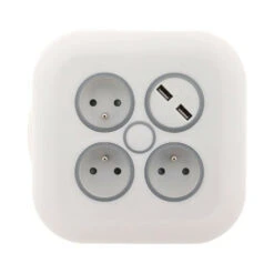 Enrouleur Domestique 7m - 3 Prises 2p+t 16a + 2x Usb -Magasin De Fournitures De Jardin 645b90a5dae4e2.67789684