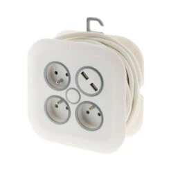 Enrouleur Domestique 7m - 3 Prises 2p+t 16a + 2x Usb -Magasin De Fournitures De Jardin 645b90a5e14830.34948040