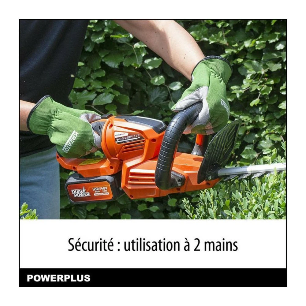 Taille-haies A Batterie 40v Dual Power Powdpg7536 - Lame 670 Mm, écartement 22 Mm - Livré Sans Batterie Ni Chargeur 5 Taille-haies A Batterie 40v Dual Power Powdpg7536 - Lame 670 Mm, écartement 22 Mm - Livré Sans Batterie Ni Chargeur – Image 3