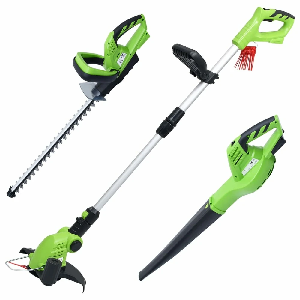 VIDAXL Tondeuse à Gazon Sans Fil Et Jeu D'outils électriques De Jardin 5 VIDAXL Tondeuse à Gazon Sans Fil Et Jeu D'outils électriques De Jardin – Image 3