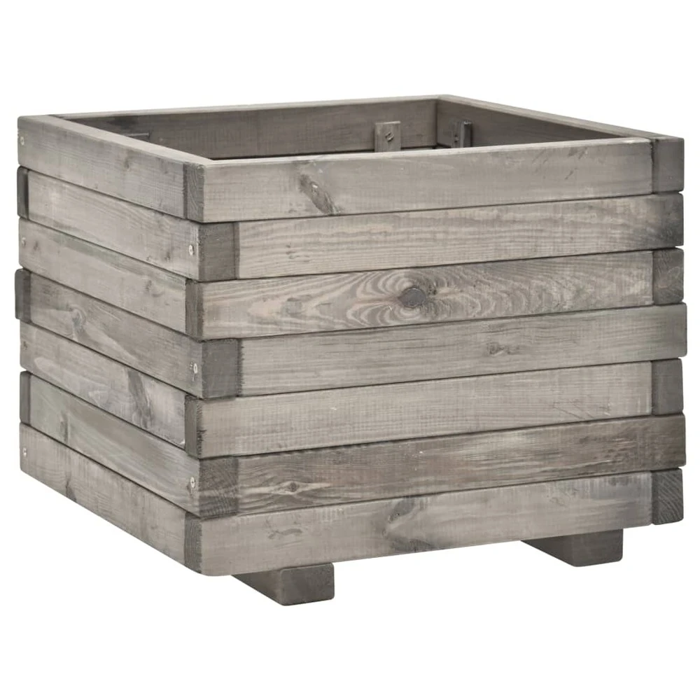 VIDAXL Jardinière 50x50x40 Cm Bois De Pin Massif 3 VIDAXL Jardinière 50x50x40 Cm Bois De Pin Massif