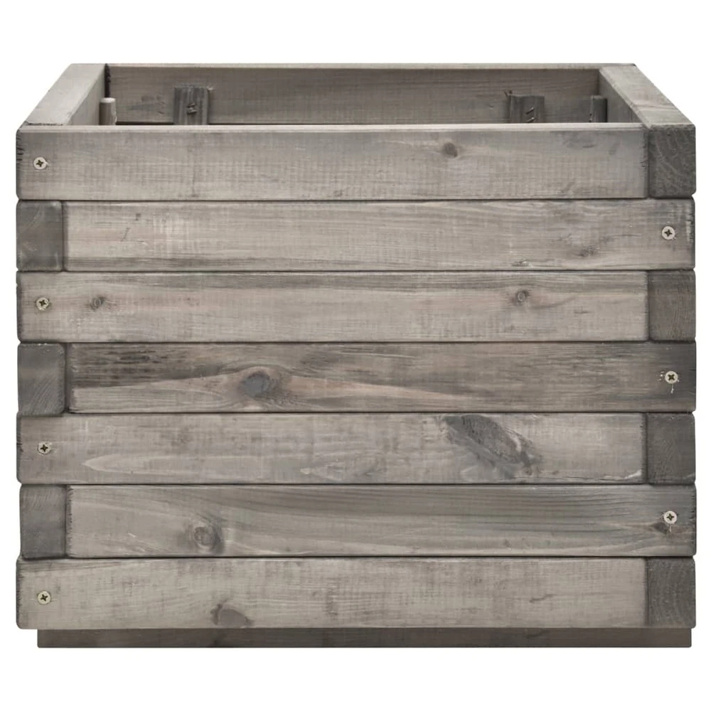 VIDAXL Jardinière 50x50x40 Cm Bois De Pin Massif 6 VIDAXL Jardinière 50x50x40 Cm Bois De Pin Massif – Image 4