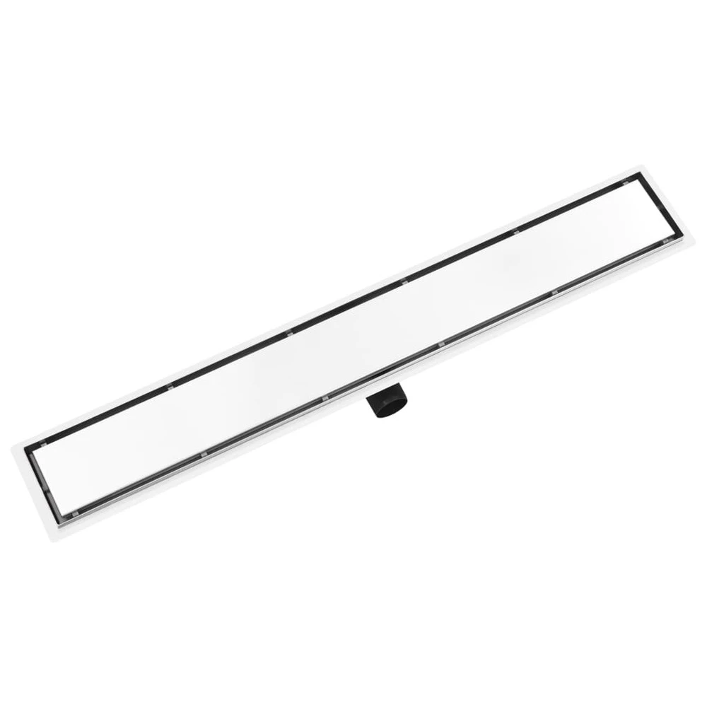 VIDAXL Drain De Douche Avec Couvercle 2 En 1 93x14 Cm Acier Inoxydable 7 VIDAXL Drain De Douche Avec Couvercle 2 En 1 93x14 Cm Acier Inoxydable – Image 5