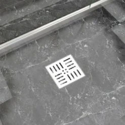 VIDAXL Drain De Douche 15x15 Cm Acier Inoxydable -Magasin De Fournitures De Jardin 645d59f37dc792.24381417