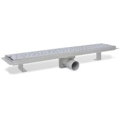 VIDAXL Drain De Douche Linéaire 630 X 140 Mm Acier Inoxydable -Magasin De Fournitures De Jardin 645d59f46935c9.69804007
