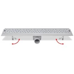 VIDAXL Drain De Douche Linéaire 630 X 140 Mm Acier Inoxydable -Magasin De Fournitures De Jardin 645d59f471ee04.44823034
