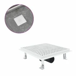 VIDAXL Drain De Douche 28x28 Cm Acier Inoxydable