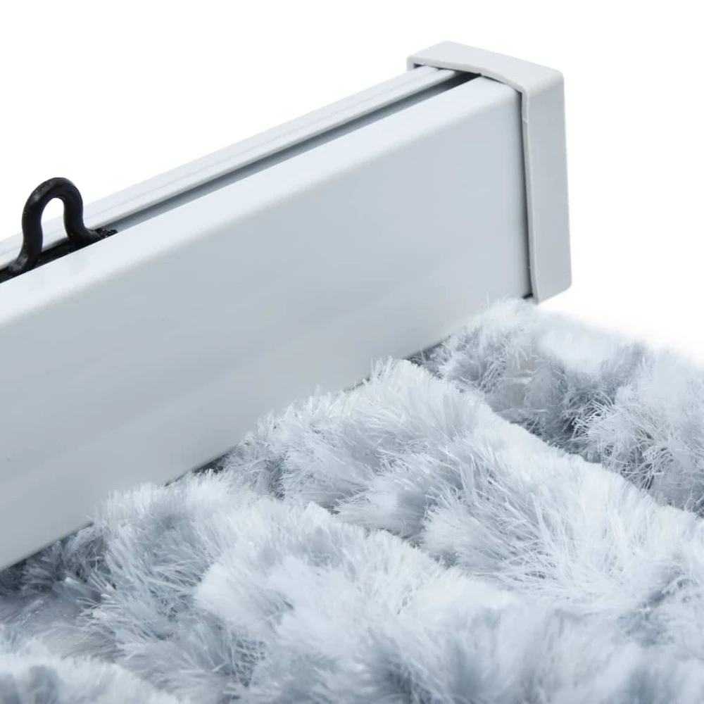 VIDAXL Moustiquaire Blanc Et Gris 56x200 Cm Chenille 6 VIDAXL Moustiquaire Blanc Et Gris 56x200 Cm Chenille – Image 4