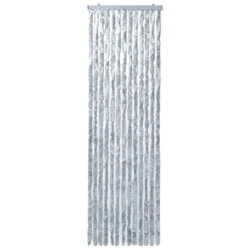 VIDAXL Moustiquaire Blanc Et Gris 56x200 Cm Chenille 3 VIDAXL Moustiquaire Blanc Et Gris 56x200 Cm Chenille