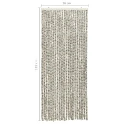 VIDAXL Moustiquaire Gris Clair Et Gris Foncé 56x185 Cm Chenille -Magasin De Fournitures De Jardin 645d5a66c32743.35263075