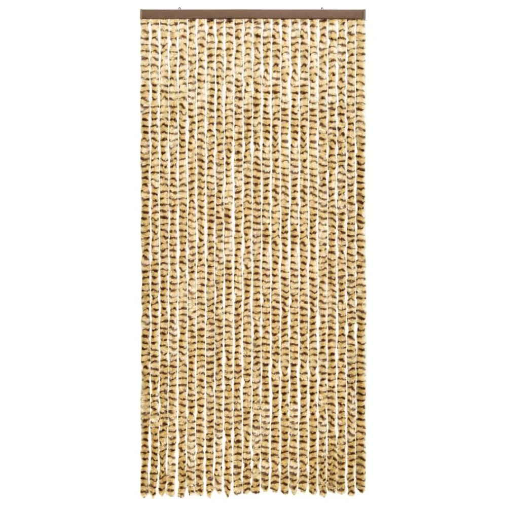 VIDAXL Moustiquaire Beige Et Marron 100x220 Cm Chenille 4 VIDAXL Moustiquaire Beige Et Marron 100x220 Cm Chenille – Image 2