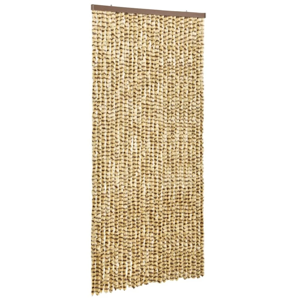 VIDAXL Moustiquaire Beige Et Marron 100x220 Cm Chenille 5 VIDAXL Moustiquaire Beige Et Marron 100x220 Cm Chenille – Image 3