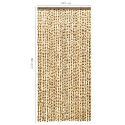VIDAXL Moustiquaire Beige Et Marron 100x220 Cm Chenille 13 VIDAXL Moustiquaire Beige Et Marron 100x220 Cm Chenille -Magasin De Fournitures De Jardin 645d5a68512163.01908187
