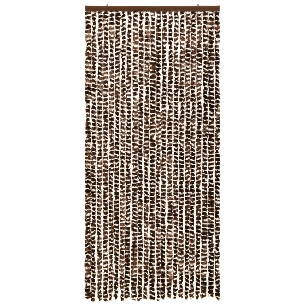 VIDAXL Moustiquaire Marron Et Blanc 90x220 Cm Chenille 3 VIDAXL Moustiquaire Marron Et Blanc 90x220 Cm Chenille