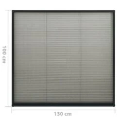VIDAXL Moustiquaire Plissée à Fenêtre Aluminium Anthracite 130x100 Cm -Magasin De Fournitures De Jardin 645d5a70398658.52942149