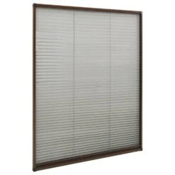 VIDAXL Moustiquaire Plissée Pour Fenêtre Aluminium Marron 100x160 Cm 11 VIDAXL Moustiquaire Plissée Pour Fenêtre Aluminium Marron 100x160 Cm -Magasin De Fournitures De Jardin 645d5a73444697.73942794