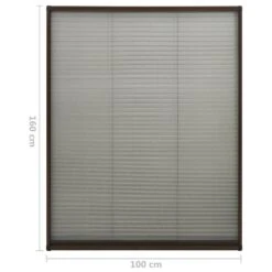 VIDAXL Moustiquaire Plissée Pour Fenêtre Aluminium Marron 100x160 Cm 15 VIDAXL Moustiquaire Plissée Pour Fenêtre Aluminium Marron 100x160 Cm -Magasin De Fournitures De Jardin 645d5a7356f8b8.22999618