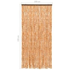 VIDAXL Moustiquaire Ocre Et Blanc 100x220 Cm Chenille -Magasin De Fournitures De Jardin 645d5a7adf4a09.46151560