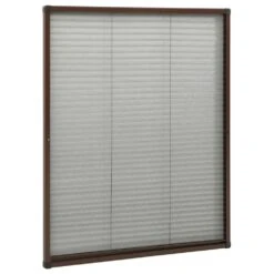 VIDAXL Moustiquaire Plissée Pour Fenêtre Aluminium Marron 60x80 Cm -Magasin De Fournitures De Jardin 645d5a9d720a16.52072677
