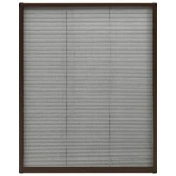 VIDAXL Moustiquaire Plissée Pour Fenêtre Aluminium Marron 60x80 Cm