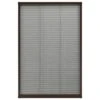 VIDAXL Moustiquaire Plissée Pour Fenêtre Aluminium Marron 60x160 Cm -Magasin De Fournitures De Jardin 645d5aa0a73762.18742688