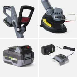 Voltr - Tondeuse à Gazon Sans Fil 30cm Batterie 20v Lithium 4ah Et Chargeur + Débroussailleuse Sans Fil ø25cm Avec Batterie Lithium -Magasin De Fournitures De Jardin 64627aebebc862.99329642