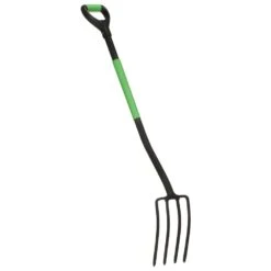 VIDAXL Fourche à Creuser De Jardin Avec Poignée En D Acier -Magasin De Fournitures De Jardin 6464c632bf9607.81927412