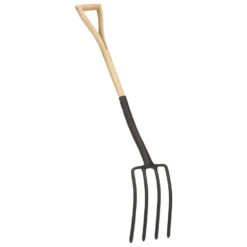 VIDAXL Fourche à Creuser De Jardin Poignée En Yd Acier / Bois De Frêne -Magasin De Fournitures De Jardin 6464c636b6cd69.68388534