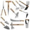 Kit 12 Outils De Jardin Manche Bois Vito Inox Et Fer Forgés à La Main -Magasin De Fournitures De Jardin 646e58347e2b03.80026904