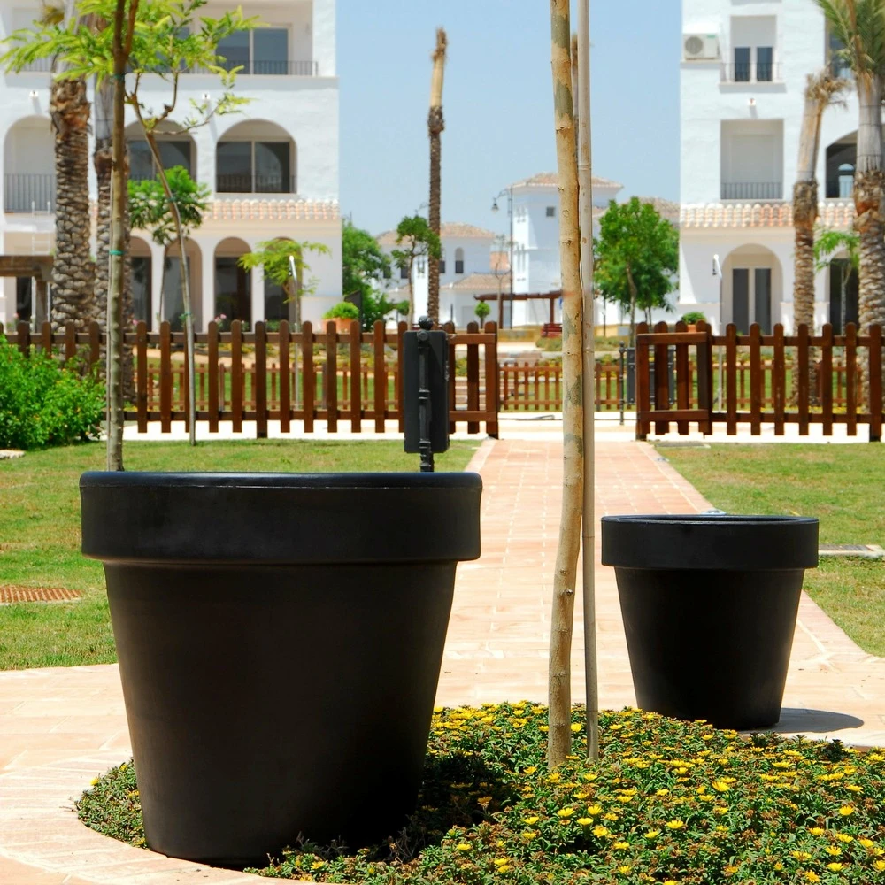 Pot De Fleurs Magnolia 120 ø120x114cm - Noir 6 Pot De Fleurs Magnolia 120 ø120x114cm - Noir – Image 4