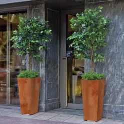 Pot De Fleurs Melisa 50 50x50x110cm - Anthracite -Magasin De Fournitures De Jardin 6470a3652aba09.64371651