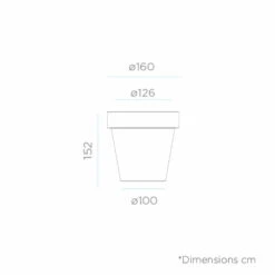 Pot De Fleurs Magnolia 160 ø160x152cm - Bronze -Magasin De Fournitures De Jardin 6470a366ae4228.90207969