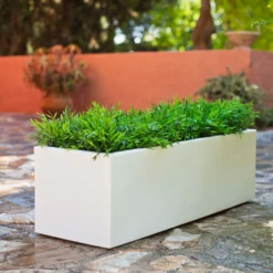 Jardinière Jara 100x40x36cm - Blanc -Magasin De Fournitures De Jardin 6470a36f8ea234.50691374