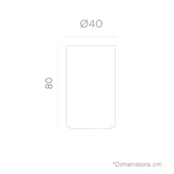 Pot De Fleurs Hortensia 40 High ø40x80cm - Taupe -Magasin De Fournitures De Jardin 6470a377744ec5.63905582