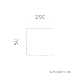 Pot De Fleurs Hortensia 50 ø50x50cm - Blanc -Magasin De Fournitures De Jardin 6470a38a9a37e9.07522752