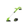 Coupe Bordure 30cm Greenworks 24v - 1 Batterie 2,0 Ah - 1 Chargeur - G24ltk2 1 Coupe Bordure 30cm Greenworks 24v - 1 Batterie 2,0 Ah - 1 Chargeur - G24ltk2 -Magasin De Fournitures De Jardin 64773dd4d3e4d1.86322987