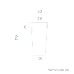 Pot De Fleurs Melisa 50 50x50x110cm - Noir 6 Pot De Fleurs Melisa 50 50x50x110cm - Noir -Magasin De Fournitures De Jardin 6478c7ef394db1.80445481