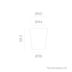 Pot De Fleurs Gerbera ø50x59,5cm - Bronze -Magasin De Fournitures De Jardin 6478c7f8795ad1.12709048